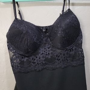 Haute Monde Floral Lace Bodysuit Size L